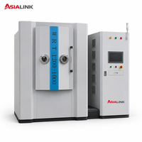 Machine de revêtement AsiaLink AlTiN AlCrN, équipement de placage ionique sous vide PVD avec pompe, moteur PLC pour outils d'usinage à grande vitesse