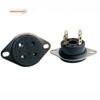 Mable Audio VTB4-ST - Sockets para Tubos Belton / Socket Belton con Pines Dorados para Amplificadores de Guitarra DIY, Hecho en China