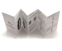 Impresión de Folletos Plegables Impermeables al por Mayor, Papel Fotográfico a Color Personalizado con Páginas de Catálogo e Instrucciones