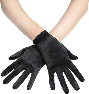 Guantes Cortos de Satén para Ópera, Guantes de Poliéster para Novia, Bodas, Fiestas de Té, Banquetes, Accesorios de los Años 20 para Halloween - Product Image 1