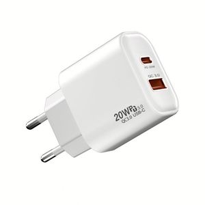 Adaptateur secteur USB A+C 20W PD Type C pour téléphone 17 16 15 14 13 12 11 - Product Image 2