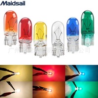 Ampoule halogène d'origine pour voiture, lampe T10 W5W, clignotant latéral, éclairage de porte, éclairage de plaque d'immatriculation, éclairage de lecture, petite ampoule à branchement rapide
