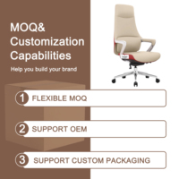 Chaise de bureau en cuir de haute qualité, chaise de direction ergonomique avec soutien lombaire et rotation à 360° °   Rotatif