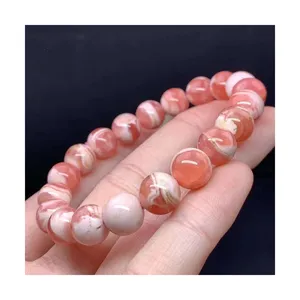 New Style Naturstein mit Kristall heilung eigenschaften Rhodonit Perlen Armband