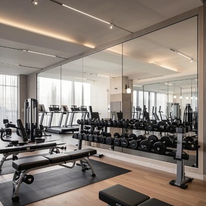 Modern Dance Studio Gym Wall Safety Silver Coating <b>Mirror</b> Glass High Quality Full Length <b>Mirror</b> Wholesale Factory Price Big Size - Product Image 6