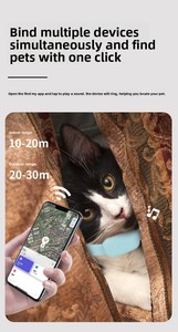बिल्लियों और कुत्तों के लिए वैश्विक लोकेटर के साथ ios वाटरप्रूफ पालतू विरोधी खो स्थिति ट्रैकिंग कॉलर-कोई बैटरी आवश्यक नहीं - Product Image 2