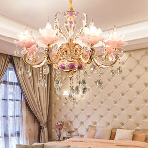 Lustre Led en Cristal <span class=keywords><strong>Luminaire</strong></span> Motif Bouquet Villa Hall Plafonnier Boucle d'Oreille Abat-Jour <span class=keywords><strong>Bougie</strong></span> Suspension - Product Image 6