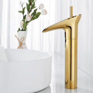 Laiton Antique Noir ChromeHigh Cup Forme Bassin Robinet Mitigeur Chaud Et Froid Robinet De Lavabo 8007 - Product Image 4