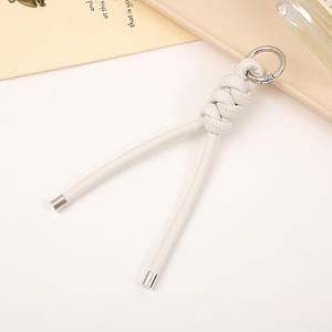 Nouveau 2025 Lanière de téléphone en cuir PU multifonction pour clés de voiture et téléphone portable, pendentif et porte-clés à nœud en corde DIY tendance - Product Image 5