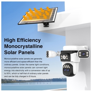 Mới okam Pro App bg621zs 12MP không dây hai chiều âm thanh bốn ống kính góc rộng IP65 đầy đủ màu sắc ngoài trời an ninh máy ảnh 10x Zoom PTZ - Product Image 4