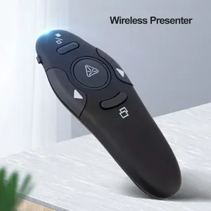 Pointeur de présentation sans fil USB 24 GHz pour <span class=keywords><strong>PowerPoint</strong></span>, télécommande à faible consommation avec lumière rouge pour enseignant - Product Image 2
