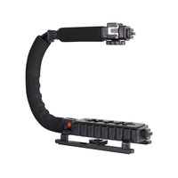 Kaliou H047 Équipement photographique de haute qualité, stabilisateur portable en forme de U pliable pour appareil photo reflex numérique et smartphone