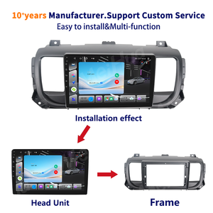 Accesorios Interiores para Automóviles Meihua, Piezas de Automóviles, Kits de Marcos para Radio DVD para <span class=keywords><strong>CITROEN</strong></span> JUMPY3, Peugeot EXPERT, <span class=keywords><strong>TOYOTA</strong></span> <span class=keywords><strong>Proace</strong></span> 2016-2021 - Product Image 3