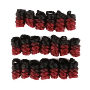 Cheveux synthétiques bouclés pré-étirés FH pour tresses, extensions de cheveux pour tresses - Product Image 1