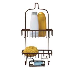 Panier de douche d'angle <span class=keywords><strong>lourd</strong></span> <span class=keywords><strong>étagère</strong></span> de salle de bain organisateur support de douche mural Type debout utilisation domestique - Product Image 1