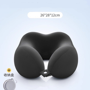 Pabrik grosir kustom dengan Logo ortopedi Stowable portabel busa memori leher perjalanan bantal - Product Image 5