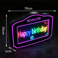 Panneau d'affichage lumineux LED acrylique UV personnalisé pour boîte de nuit moderne, avec fonction de défilement, pour présentation de service de bouteilles