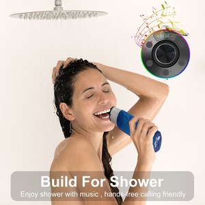 Rambotech Nhà máy cung cấp trực tiếp cấp 7 phòng tắm không thấm nước <span class=keywords><strong>Bluetooth</strong></span> loa chống bụi mini stereo không dây đài phát thanh đồng hồ t7a - Product Image 6