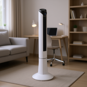 Ventilateur sur pied 48 pouces blanc avec télécommande pour la maison et le bureau - Product Image 2