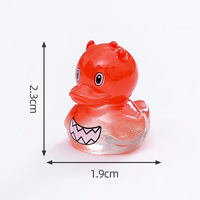 Figurine de petit canard jaune transformable pour Halloween, accessoire de décoration DIY pour voiture et bureau