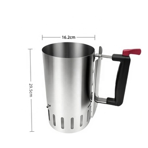 ถังบาบีคิวทำจากสเตนเลสถังถ่านเริ่มต้นใช้งานหนักพร้อมที่จับ PP - Product Image 3