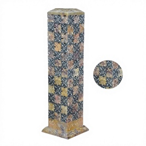 Mayorista de Esteatita natural, torre de palo de incienso para fragancia, torre de vela de piedra, torre de Ajedrez de esteatita India - Product Image 1
