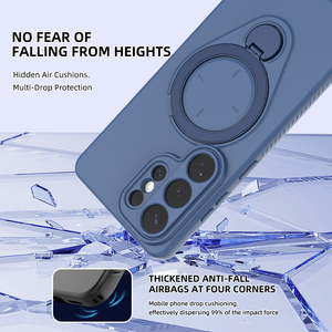 Étui de téléphone portable de luxe en TPU avec protection d'anneau pour <span class=keywords><strong>Samsung</strong></span> A35 57 <span class=keywords><strong>23</strong></span> 24 25 26 <span class=keywords><strong>Ultra</strong></span> 5G, coques de charge magnétique sans fil - Product Image 4