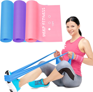 <span class=keywords><strong>Bande</strong></span> de résistance élastique de yoga personnalisée avec logo, <span class=keywords><strong>bande</strong></span> de résistance en <span class=keywords><strong>caoutchouc</strong></span> pour exercices, <span class=keywords><strong>bande</strong></span> de résistance en latex sans latex pour entraînement physique, Theraband en rouleau - Product Image 2