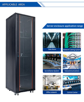 Armoire réseau extérieure étanche pour centre de données 36U 42U, rack de serveur, armoires réseau électrique montées sur poteau
