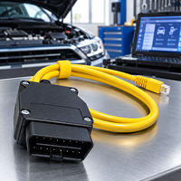 Alat Diagnostik Mobil OBD Kompatibel dengan Kabel Pemrograman Tersembunyi Berkualitas Tinggi OBD 2 ke Kabel Ethernet RJ45 untuk Mobil