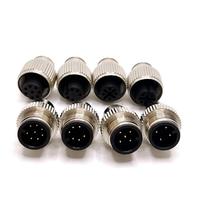 Insert femelle M12 Moule de connecteur mâle 3/4/5/8 broches pour câbles de blindage Connecteurs circulaires pour un codage M12 Insert mâle femelle