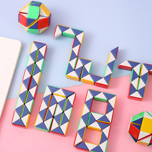 Regla Mágica, Juguete Educativo, Rompecabezas de Plástico de 24 Secciones para Niños de 3 a 6 Años, Juguete de Aprendizaje de Matemáticas - Product Image 2