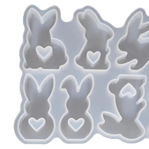 Molde de Silicona 3D Ecológico para Velas con Forma de Conejo de Pascua, Molde para Esculturas DIY, Molde para Velas Aromáticas - Product Image 2