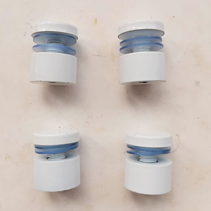 אטב 201 נירוסטה רכוב קיר קיר זול עבור זכוכית אקרילית dia.25 * h19mm מצופה שלט כוח לבן - Product Image 4