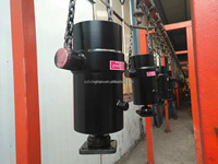 Mini vérin hydraulique télescopique multi-étages avec construction en acier et roulement pour remorque benne basculante, pression 250 bars