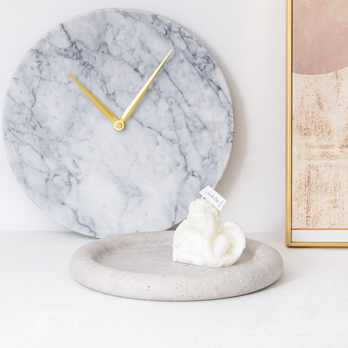 Vintage White Travertine Marble Home Hotel Decoration Religious Round Ornament Stone Decor Plate oriental decorative plates Religious Round Ornament Stone Decor Plate Vintage,White,Travertine,Decoration,Round,Plate,Marble,white,decor plate,decorative plates