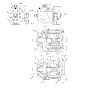 Bomba Hidráulica 161-6634 0R-7793 Compatible con 436C 416C 438C 426C 428C |   Herramientas de Reparación de Excavadoras |   Alta Calidad |   Duradero | - Product Image 1