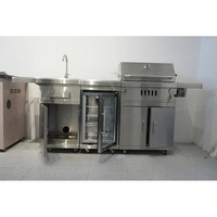 Produit de R&D indépendant, barbecue au gaz professionnel en acier inoxydable pour cour extérieure