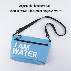 Custom Waterproof Crossbody PVC Toiletry Bags Travel Swimming Beach Cell Phone Holder Zipper Waterproof Waist Bag Dry <b>Pouch</b> - Product Image 2