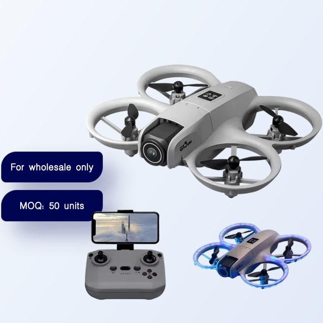 GT3 Mini 4K Dual Camera Drone Optical Flow Obstacle Avoidance Foldable RC Quadcopter With LED Light Beginner FPV Aircraft Toy