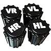 Allemagne ABS Noir Pneu Bouchons de Poussière de Valve avec Impression <span class=keywords><strong>VL</strong></span> VR HL RH Pour L'<span class=keywords><strong>automobile</strong></span> de Voiture - Product Image 5