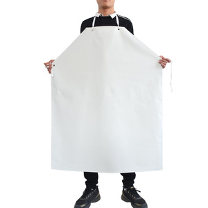 Delantal impermeable de goma blanca engrosada, 115x90cm, para trabajo en la cocina, resistente a ácidos y álcalis, para hombres y mujeres - Product Image 4