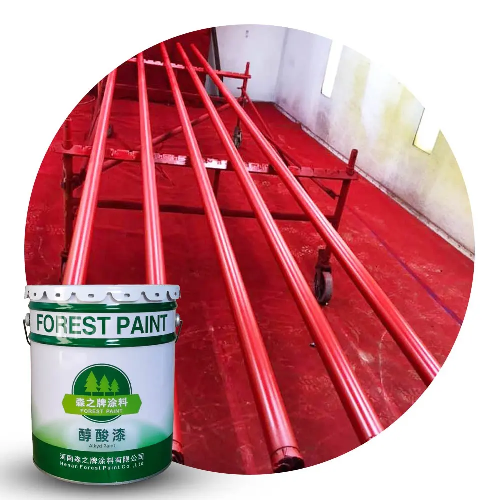 Chống ăn mòn sơn nhà sản xuất cung cấp nhanh khô phun màu sắc công nghiệp bảo vệ kim loại alkyd nhựa sơn men sơn mài