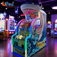 LIFUN Shark Wheel, machine de jeu d'arcade à monnayeur, jeu de roue à tickets à un joueur pour centre de divertissement familial