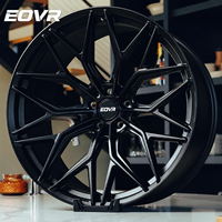 Ruedas Forjadas Personalizadas EVOR de 18, 19, 20, 21 y 22 Pulgadas, 5x114.3, 5x120, 5x112, Monobloque, Negro Brillante, para Audi RS Q5 Q8 BMW I8 M3 M5