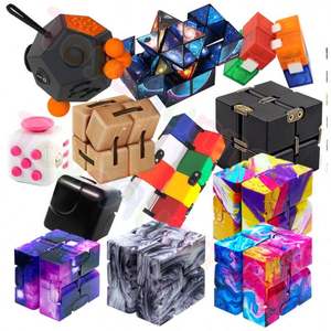 Cubo Fidget Metálico Grabado Personalizado OEM, Juguete EDC para Terapia de TDAH y Autismo, Proveedores de Juguetes Sensoriales, Fabricante Verificado - Product Image 1