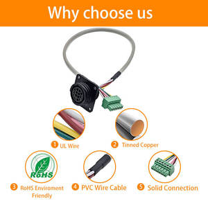 Conector Automotriz Redondo Impermeable de 6 Pines EDGK, Conector CPC de 14 Pines, Arnés de Cables de Extensión, Conjunto de Cables - Product Image 5