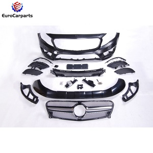 Kit carrozzeria per la classe <span class=keywords><strong>GLA</strong></span> <span class=keywords><strong>X156</strong></span> 2015-2019 anno di aggiornamento a materiale GLA45 PP accessori auto auto sintonizzazione parti paraurti per auto griglia - Product Image 2