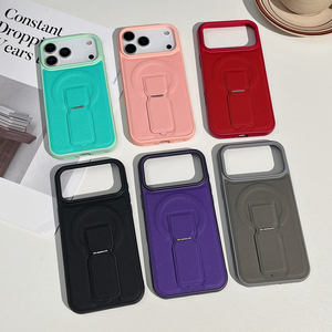 Custodia per telefono cellulare in pelle con supporto magnetico di lusso di alta qualità adatto per iPhone 17 16 promax Samsung cover protettiva - Product Image 1