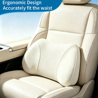 Support lombaire ergonomique en mousse à mémoire de forme perforée avec maille respirante pour voiture, idéal pour les longs trajets et soulagement des douleurs dorsales sur chaise de bureau
